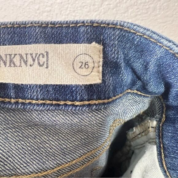 BlankNYC Womens‎ Skinny Jeans Distressed Stretch Light Wash Intro Denim Blue 26 - Picture 4 of 9
